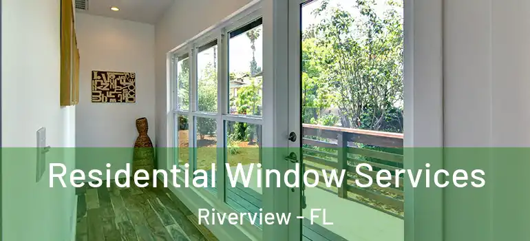 Residential Window Services Riverview - FL