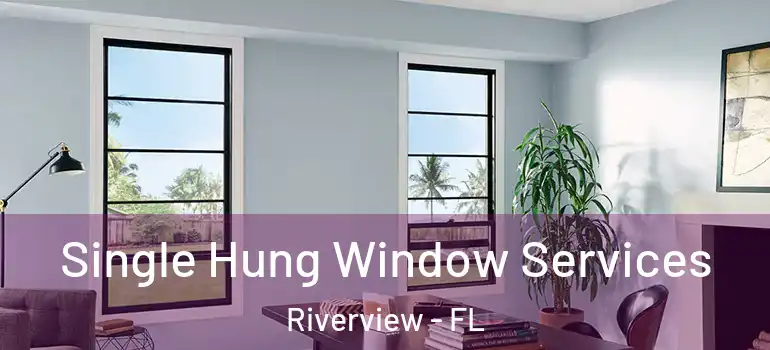 Single Hung Window Services Riverview - FL