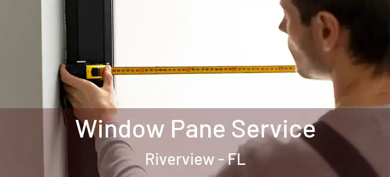 Window Pane Service Riverview - FL